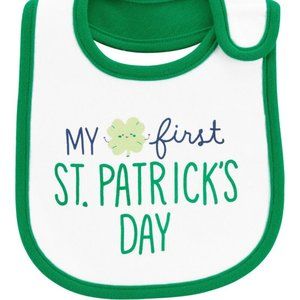 CARTER'S "My First St. Patrick's Day" Teething Bib NWT